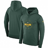 Men's Green Bay Packers Nike Sideline Property Of Wordmark Logo Performance Pullover Hoodie Green,baseball caps,new era cap wholesale,wholesale hats
